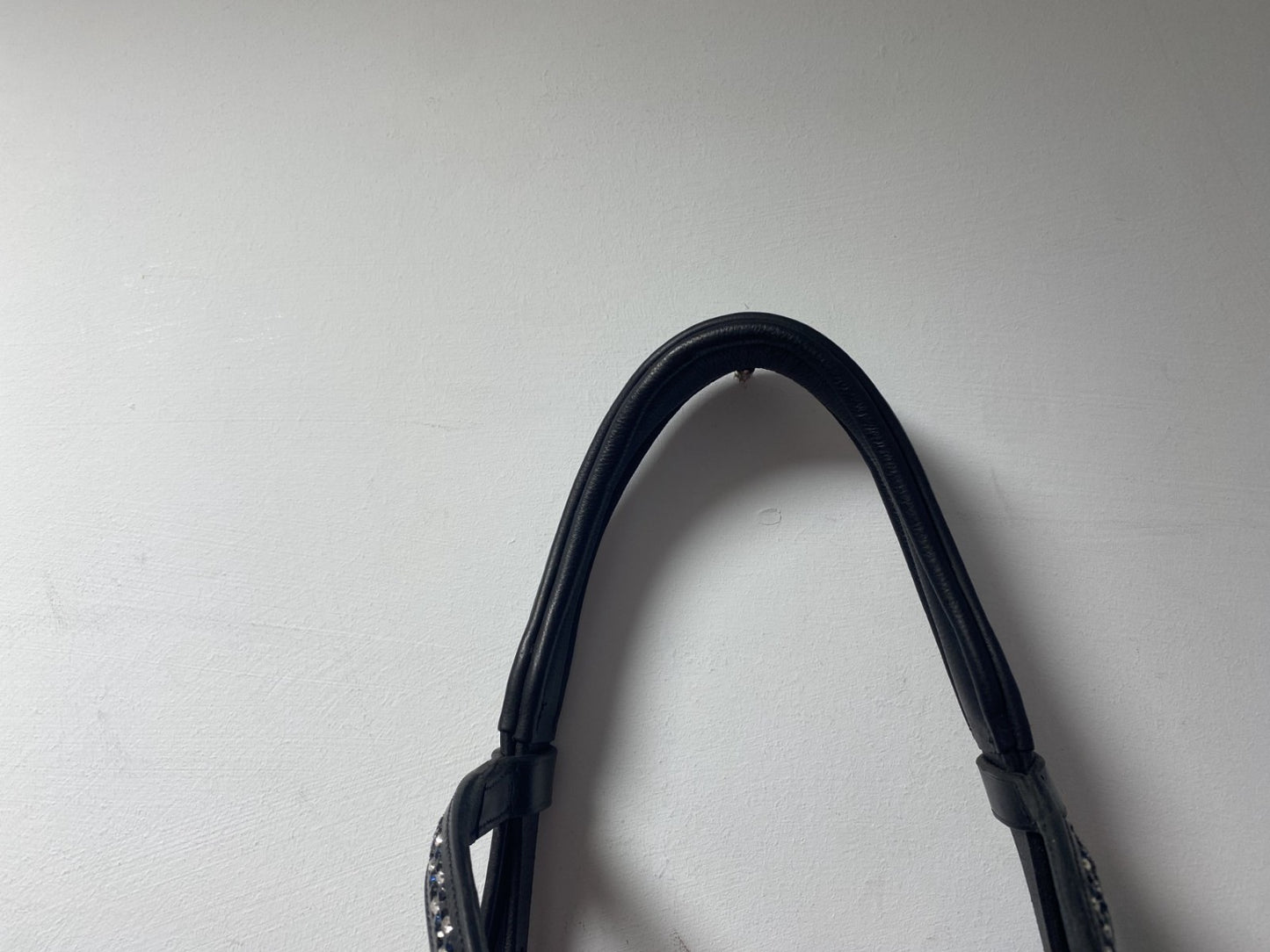 NEW English Leather BRIDLE SNAFFLE Crystal BRIDLE full Black (944/23-24) B32