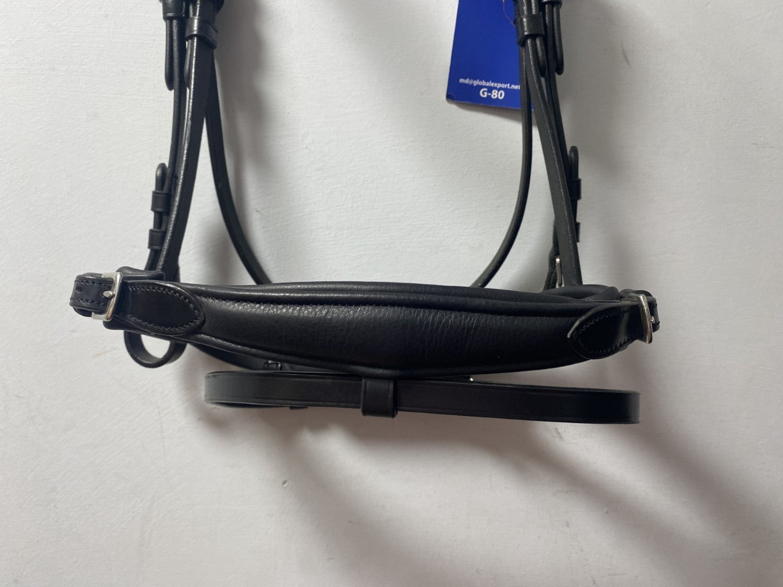 NEW English Leather BRIDLE SNAFFLE Crystal BRIDLE full Black (944/23-24) B34