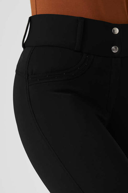 New Horze Women's Mia Thermo Silicone Full Seat Breeches - Dark Brown (36053)