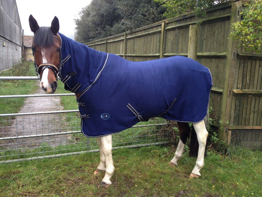 NEW Deluxe show combo fleece cooler full neck cover travel stable horse rugs