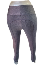 Load image into Gallery viewer, New Silicone Grip Horse Riding Leggings Tights Phone Pocket, BLACK GREY PRINT
