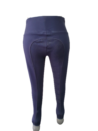 NEW Full Silicone Grip Horse Riding  Tights Breeches  Phone Pocket NAVY on sale