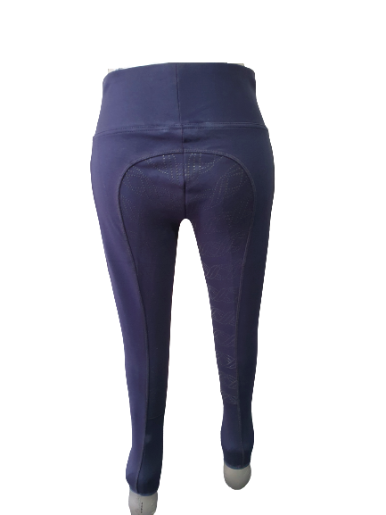NEW Full Silicone Grip Horse Riding  Tights Breeches  Phone Pocket NAVY on sale