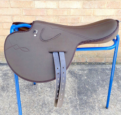 New Full Tree Exercise Race Horse Synthetic saddle choice of colors Black Brown