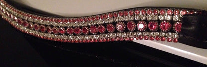 Cwell Equine Bling 5 Row crystal Browband choice of crystal colors BLACK on sale