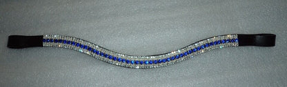 New Designer Look U Topaz coloured Crystal Browband Great Gift *offer* BLACK