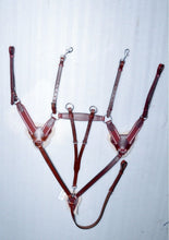 Load image into Gallery viewer, New 5 Point Breastplate + Martingale CHERRY Brown, XFull/Full/Cob/Pony On Sale
