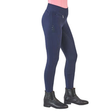 Load image into Gallery viewer, NEW BUSSE riding tights EPIC FIT LACE NAVY UK 28 EU 40 (710131)
