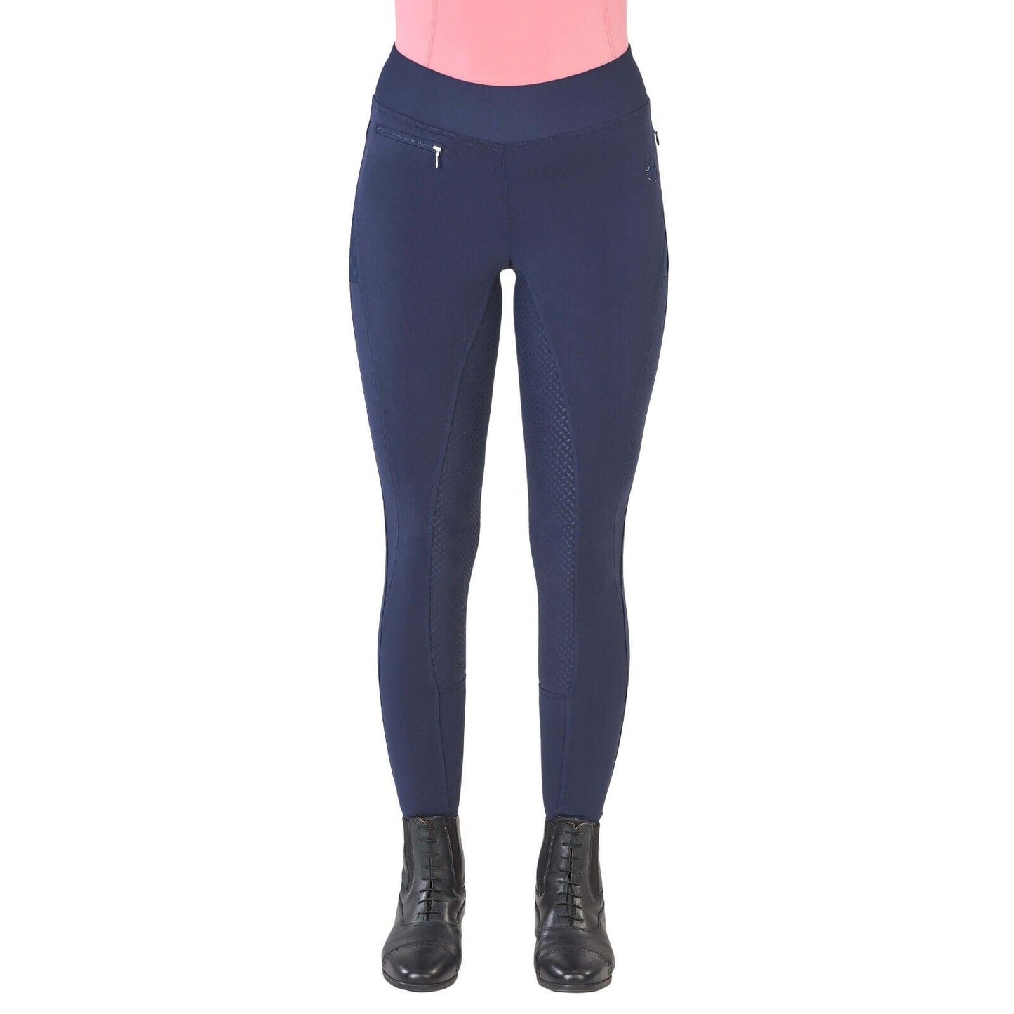 NEW BUSSE riding tights EPIC FIT LACE NAVY UK 28 EU 40 (710131)