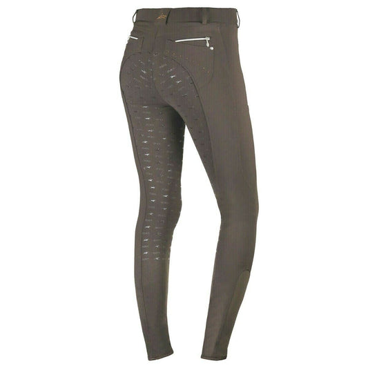 Schockemohle Victory/Venus Full Seat Silicone Grip Breeches Dark Brown Mrp £ 169