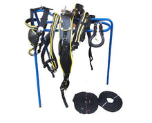 Load image into Gallery viewer, NEW Two Tone  NYLON  HORSE DRIVING CART HARNESS SADDLE BRIDLE F/C/P Black/Yellow
