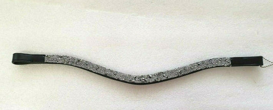 U Shape Reverse Browband ,Polo Leather FULL size Black ( 780)