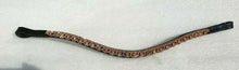 Load image into Gallery viewer, Designer Crystal Reverse Browband U Shape,PoloLeather Black Full (950)
