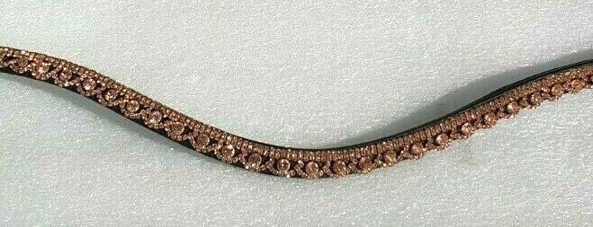 Designer Crystal Reverse Browband U Shape,PoloLeather Black Full (950)