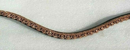 Designer Crystal Reverse Browband U Shape,PoloLeather Black Full (950)