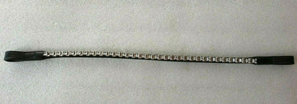 Designer Crystal Reverse Browband ,PoloLeather Black Full (827)