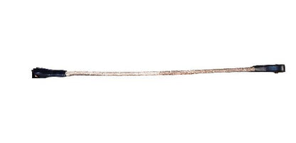 Designer Crystal Reverse  Browband ,Polo Leather Black Full (1018)