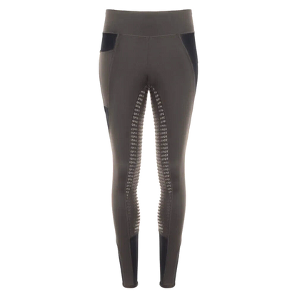 New MOMPSO SPORT Children Technical Silicone Tights ,Grey/Black, 11-12 Year(362)