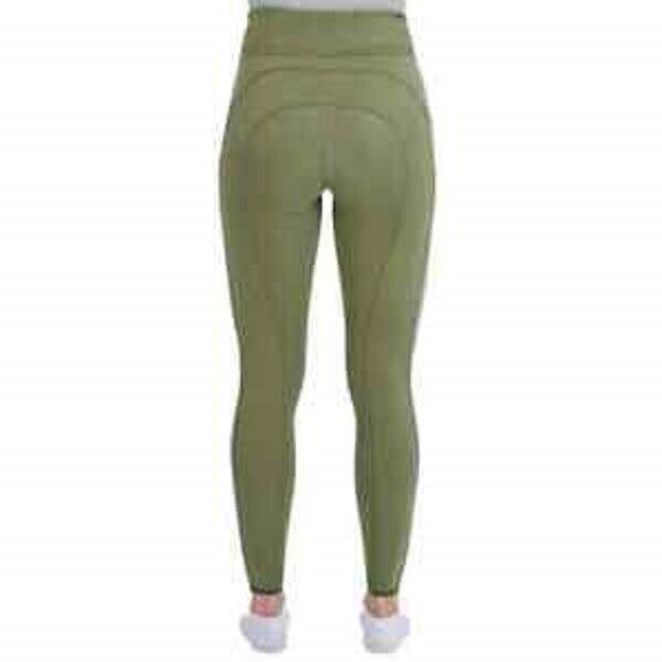 BUSSE RIDING LEGGINGS NURMES-WINTER II, Olive ,UK 8 EU 36 (710137)