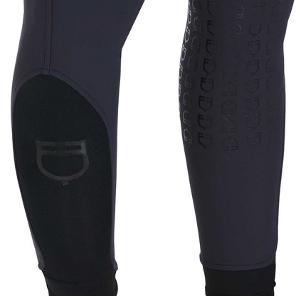 EQUESTRO WOMAN KNEE GRIP RIDING BREECHES  ,NAVY, EU 42 UK 14 (ET06730)