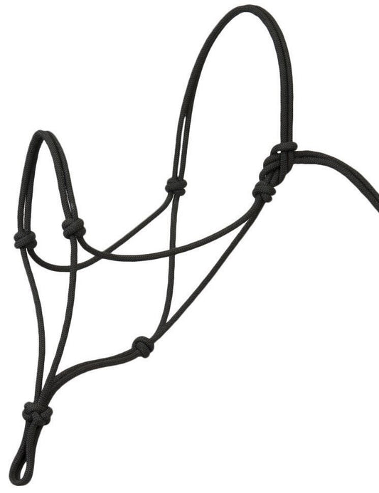 Rope Halter/Headcollar Natural Horsemanship/Parelli ONE SIZE FITS  F/C/P- BLACK