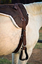Load image into Gallery viewer, New Non slip Bottom Micro suede BAREBACK PAD + free girth and stirrups BROWN
