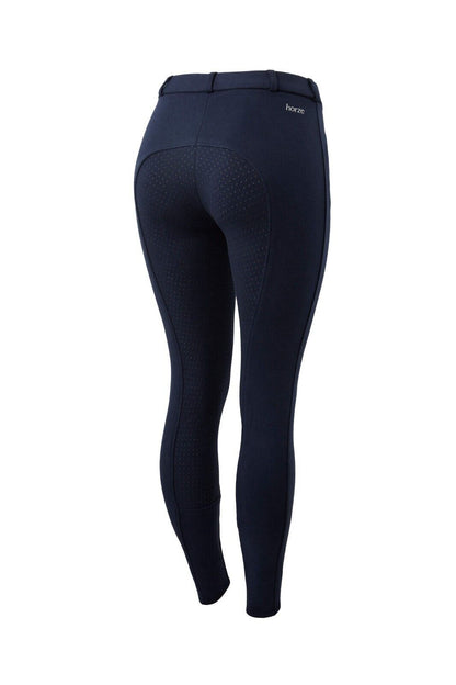 Horze Active Women's Silicone Full Seat Breeches ,PEACOAT  UK 10 EU 36 (36277)