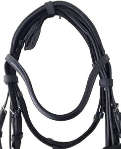 New Bridle Famous, Gr. Warmblood – black/Strasse-copper (PONY) leather Bridle