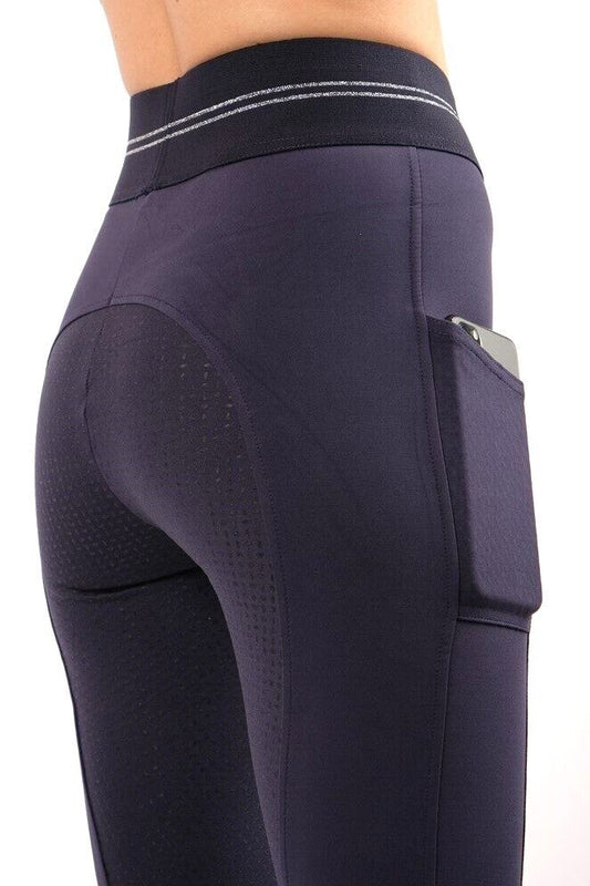 New Montar Edda Pull-On Tights - Navy, Fullgrip  UK 22 EU 34 (20134-7334)