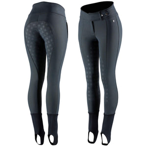 Horze Alexia  Silicone Full Seat Stirrup Breeches, Dark Navy UK 14  EU 40(36642)