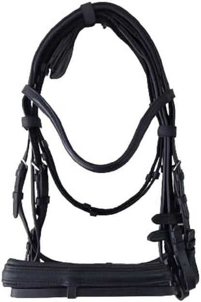 New Bridle Famous, Gr. Warmblood – black/Strasse-copper (copper) leather Bridle