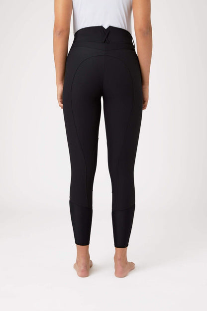Horze Angelina Lightweight Stretch Knee Patch Breeches, BLACK UK 18 EU 44(36618)