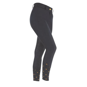Shires Aubrion Winter Greydock Full Seat Breeches - Black, 24", UK 6  (8126)