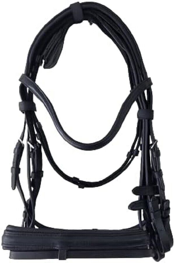 New Bridle Famous, Gr. Warmblood – black/Strasse-copper (PONY) leather Bridle