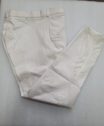 Winner,Cotton And Microfiber With Grip Breeches ,White , EU 44 UK 32'' (70356)