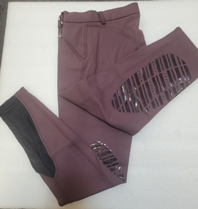 NEW WOMEN'S WINNER PANTS WITH SILICONE PATCH, PLUM, EU 38 UK 26'' (70356)