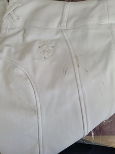 Good Rider Miracle Breech - Full seat ,White, UK 24L EU 36 (14818)