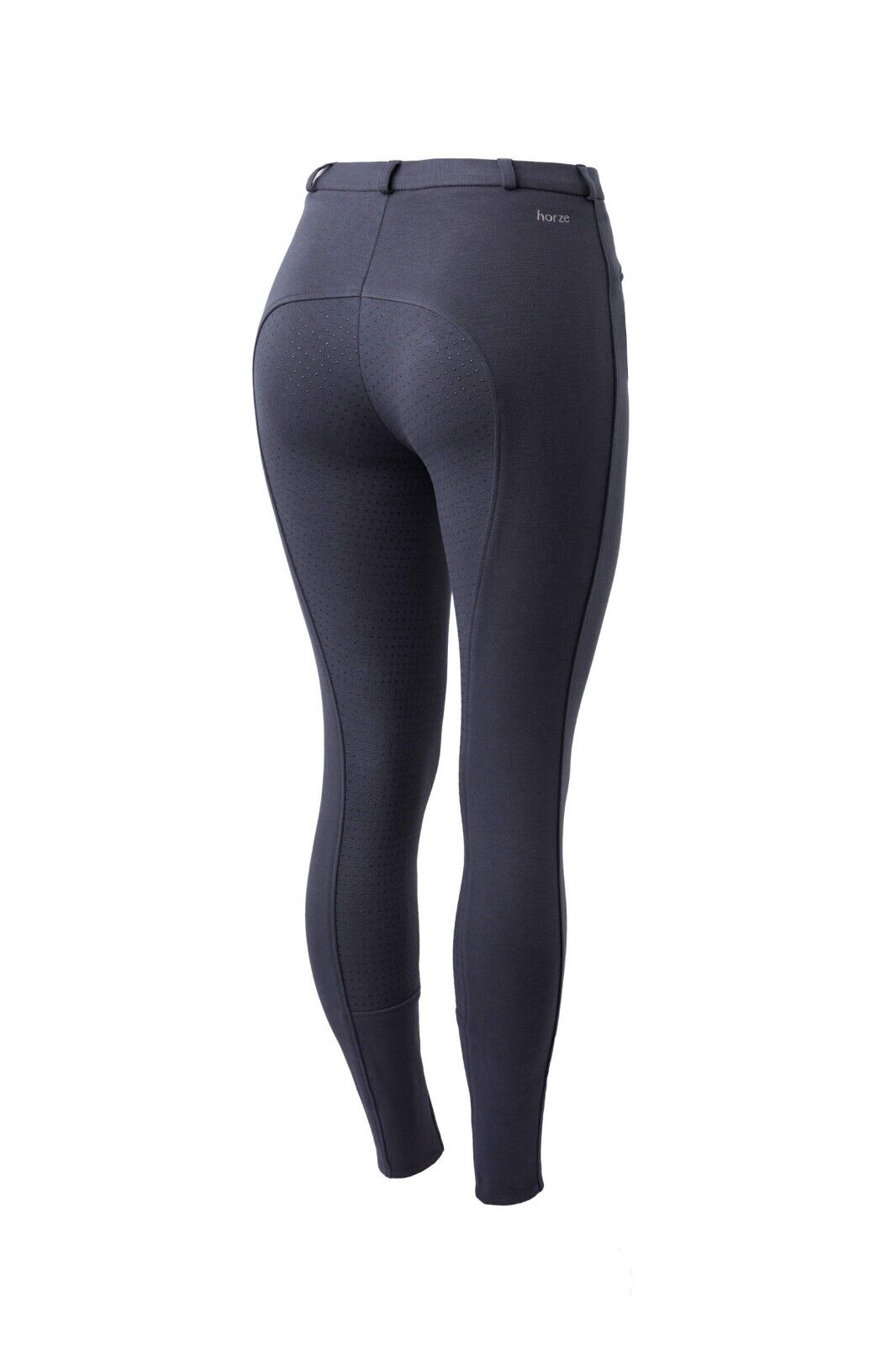Horze Active Women's Silicone Grip Full Seat Breeches Navy UK 26" EU 38 (36277)