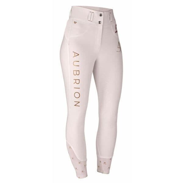 Shires Aubrion Team Breeches - White, UK 30" EU 42 (8504)