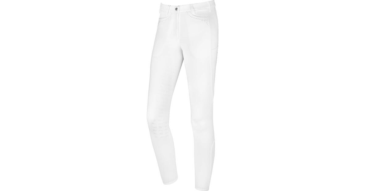 Schockemohle Sports "Victory" Style Breeches ,White EU 32  UK 20R (2171-00026)