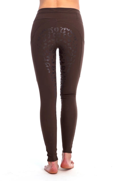 GOOD RIDER  Energy Tight -Fun Leopard Seat ,BROWNLE,UK 34R ,EU 46, US 34 (14907)