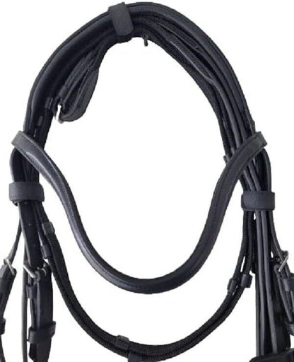 New Bridle Famous, Gr. Warmblood – black/Strasse-copper (copper) leather Bridle