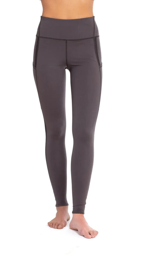 Good Rider Perfect Sport Tights Nylon/Spandex Sticky FullSeat SMALL,GREY(112003)