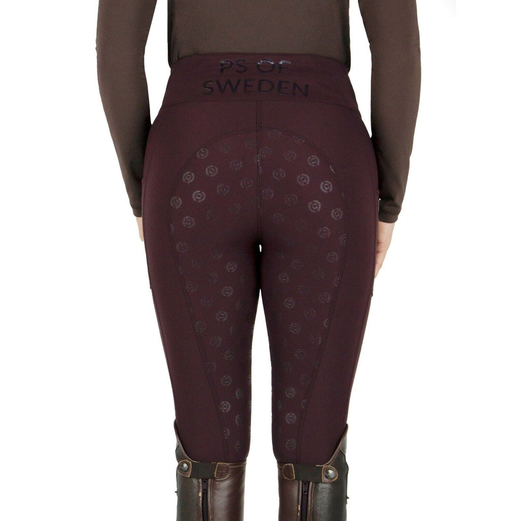 NEW PS OF SWEDEN Brooklyn Full Seat Breeches, PLUM ,UK 32