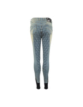 Load image into Gallery viewer, ANKY Riding Breeches Light Denim Silicone Seat ladies UK 8 (XR 19105)
