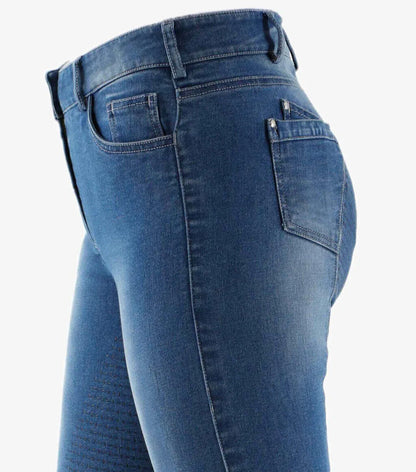 Premier equine Gina Ladies Full Seat Denim Breeches, Navy UK 26'' EU 38 (413226)