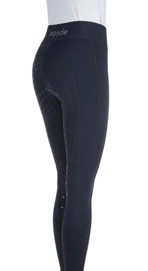 Eqode riding tights ladies full-grip  , SKY CAPTAIN ,SIZE-  XXL  (N56001)