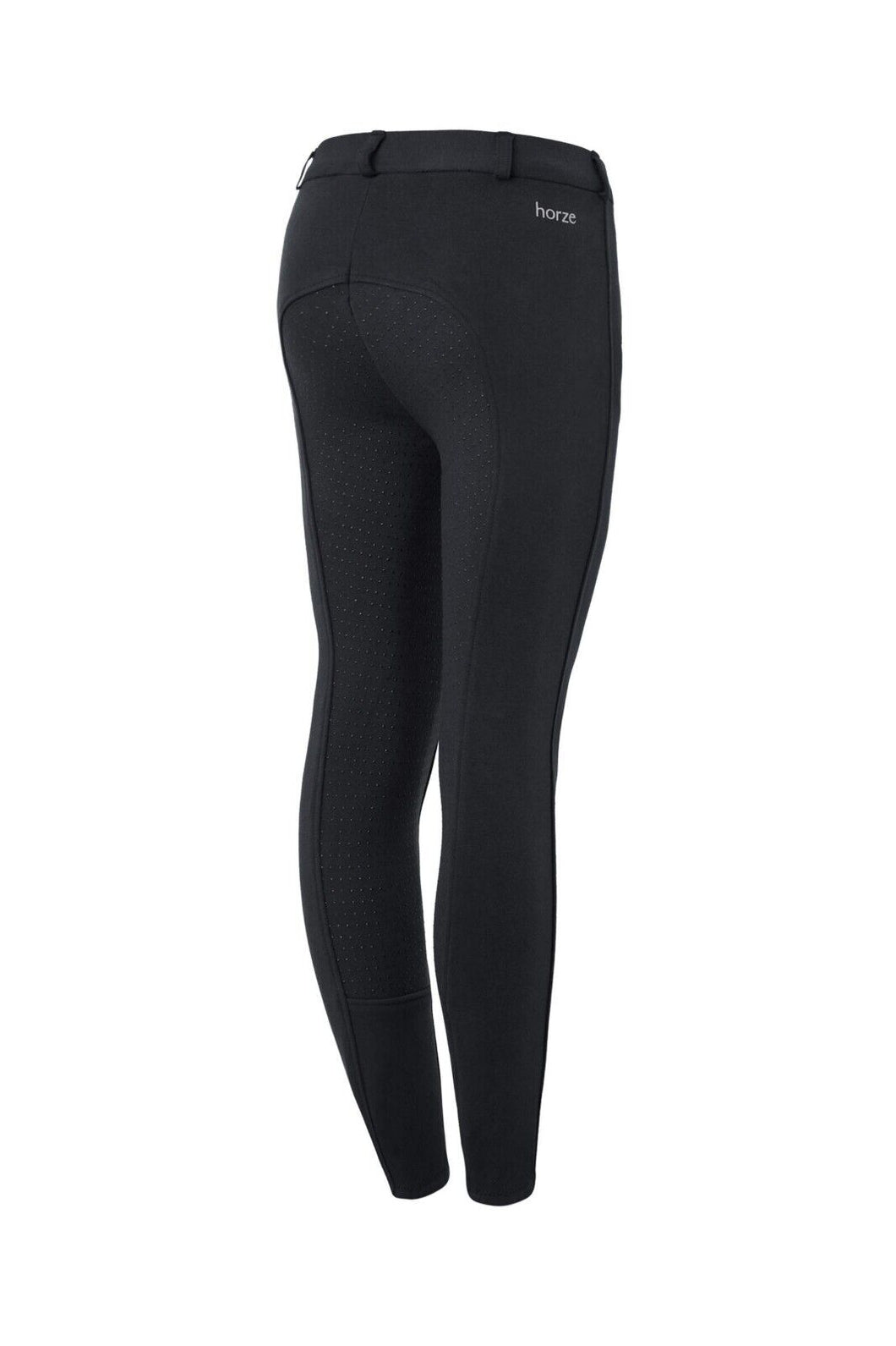 Horze Kids Active Silicone Grip Full Seat Breeches BLACK UK 24/26 EU 130 (36278)