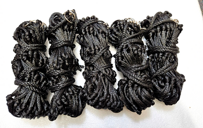 Pack of 5 Haynets strong 12 rings 42 "medium  holes , BLACK  ON SALE