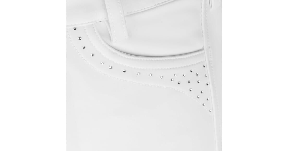 Schockemohle Sports "Victory" Style Breeches ,White EU 32  UK 20R (2171-00026)